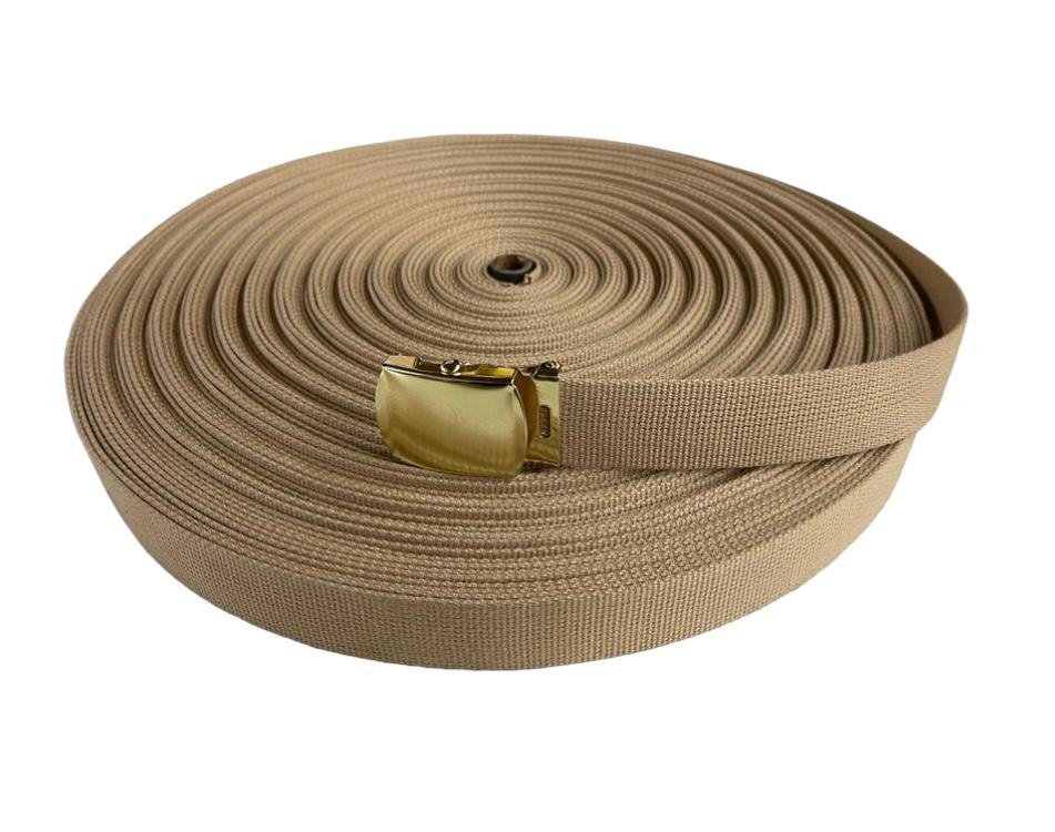 Indiana Jones Webbing Belt Cut To Size Khaki Colour